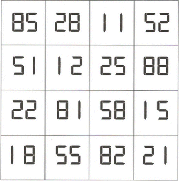 Chris Wardle's Reflections Magic Square