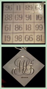 Reversible Magic Square made in solid silver by Rex Cooper on behalf of the members of the NMC for services to the Club